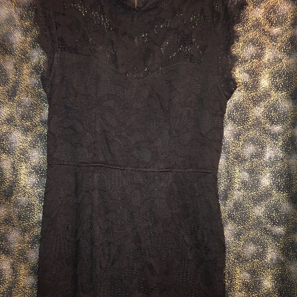 Black lace dress